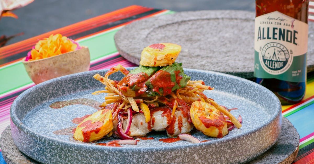 Chef style plated food