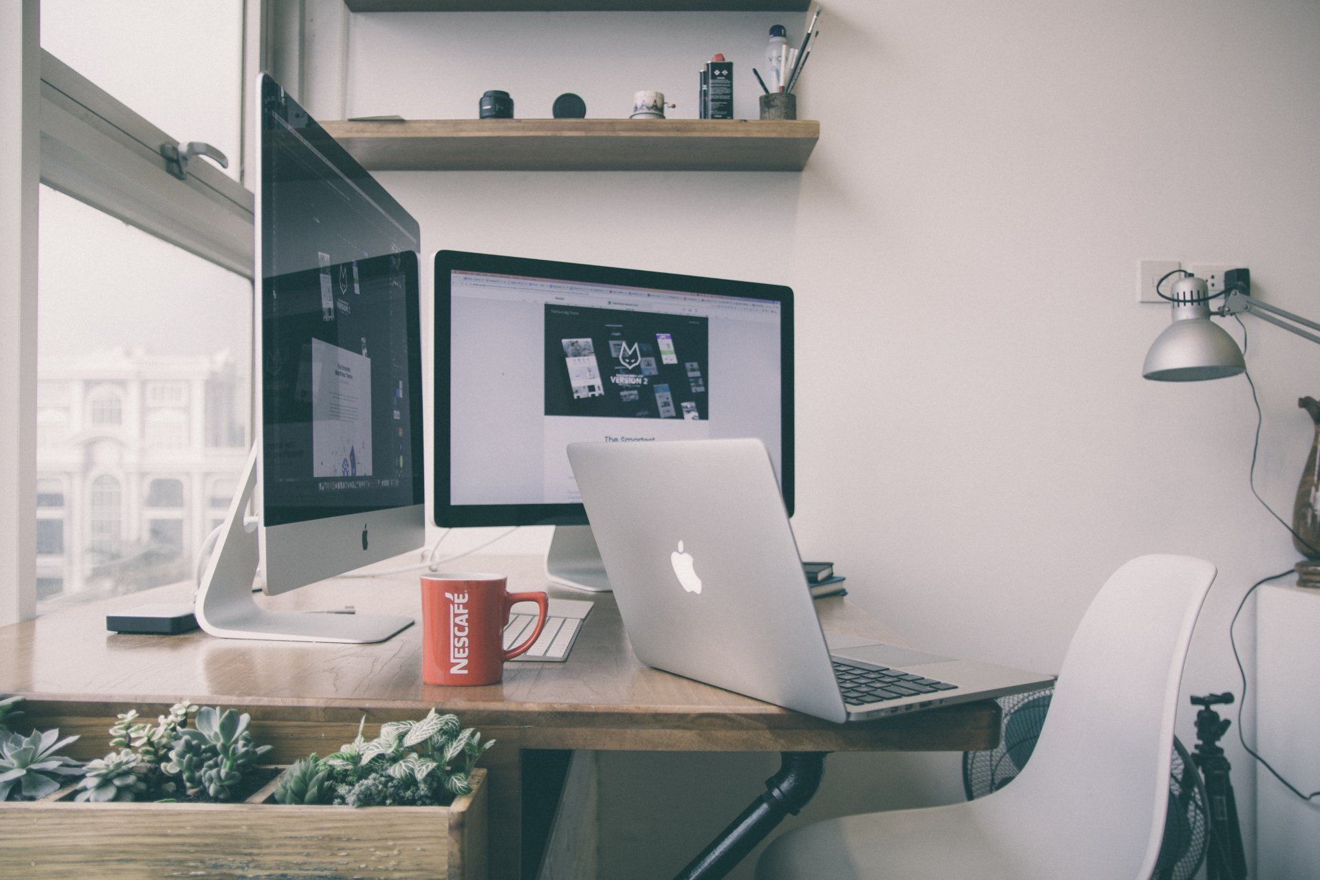 work station inside a home