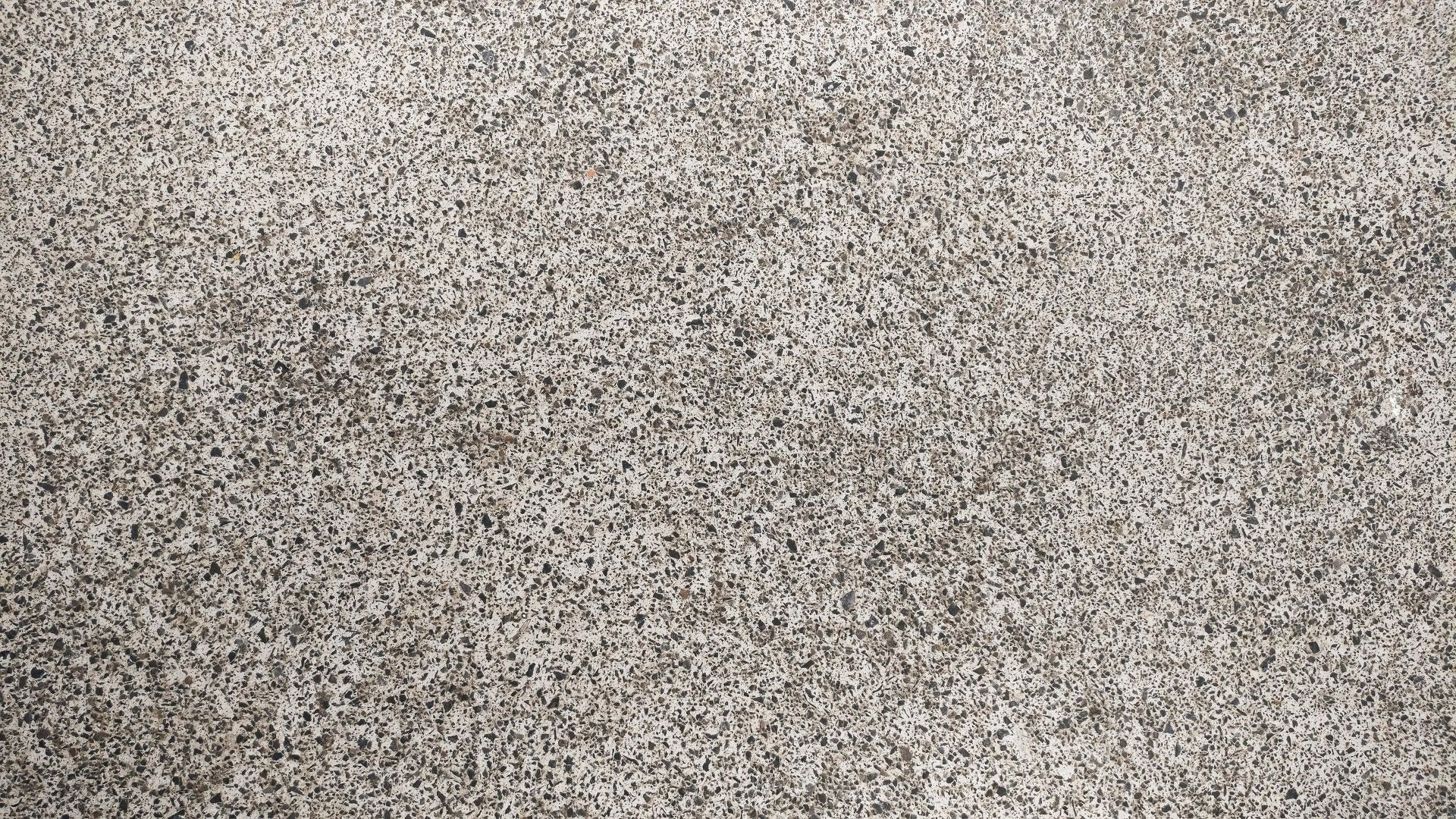 a concrete floor