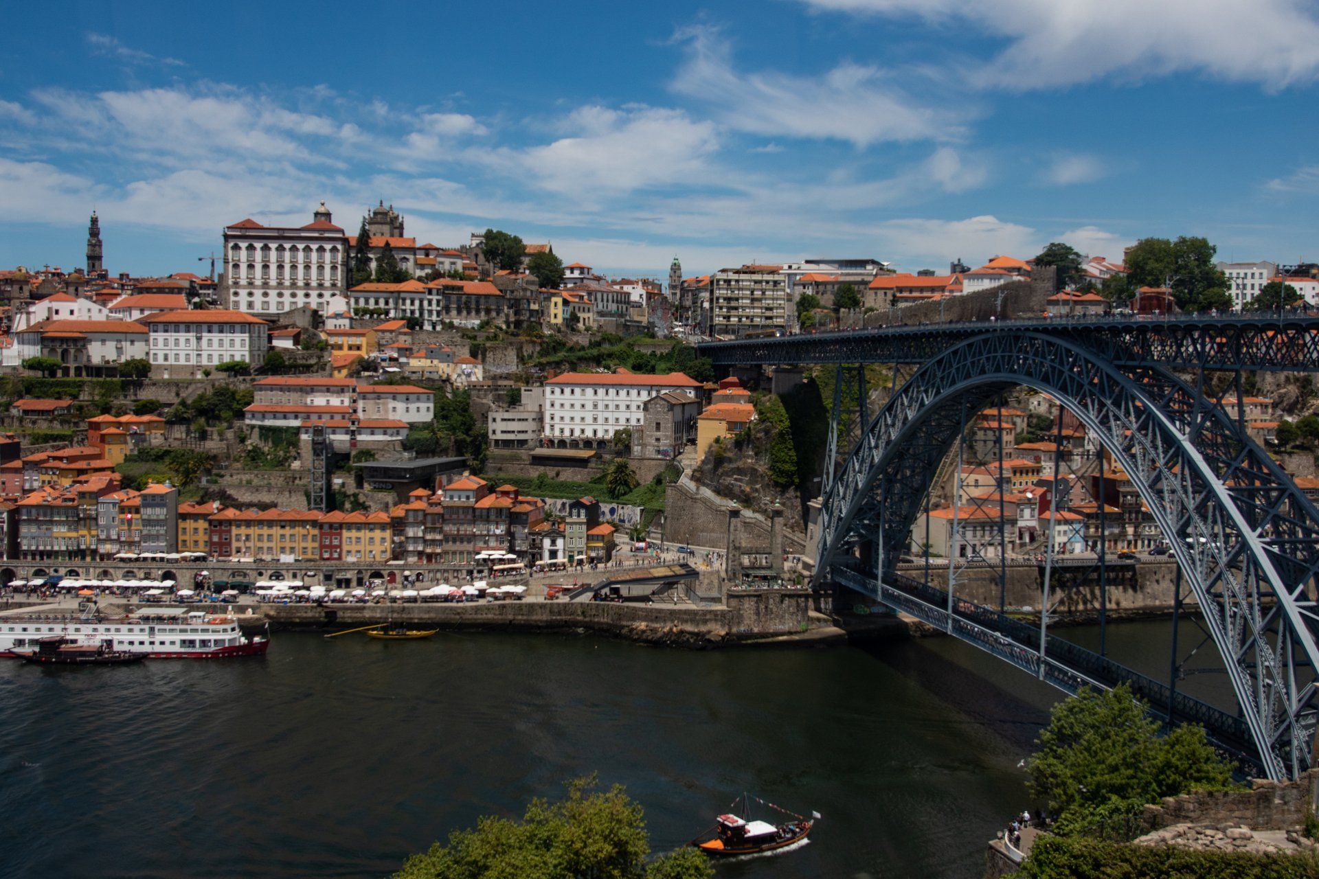 foto da ponte D. Luís na cidade do Porto