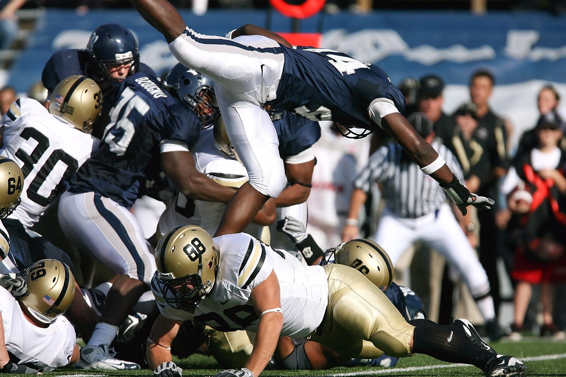 A football player with the number 15 on his jersey