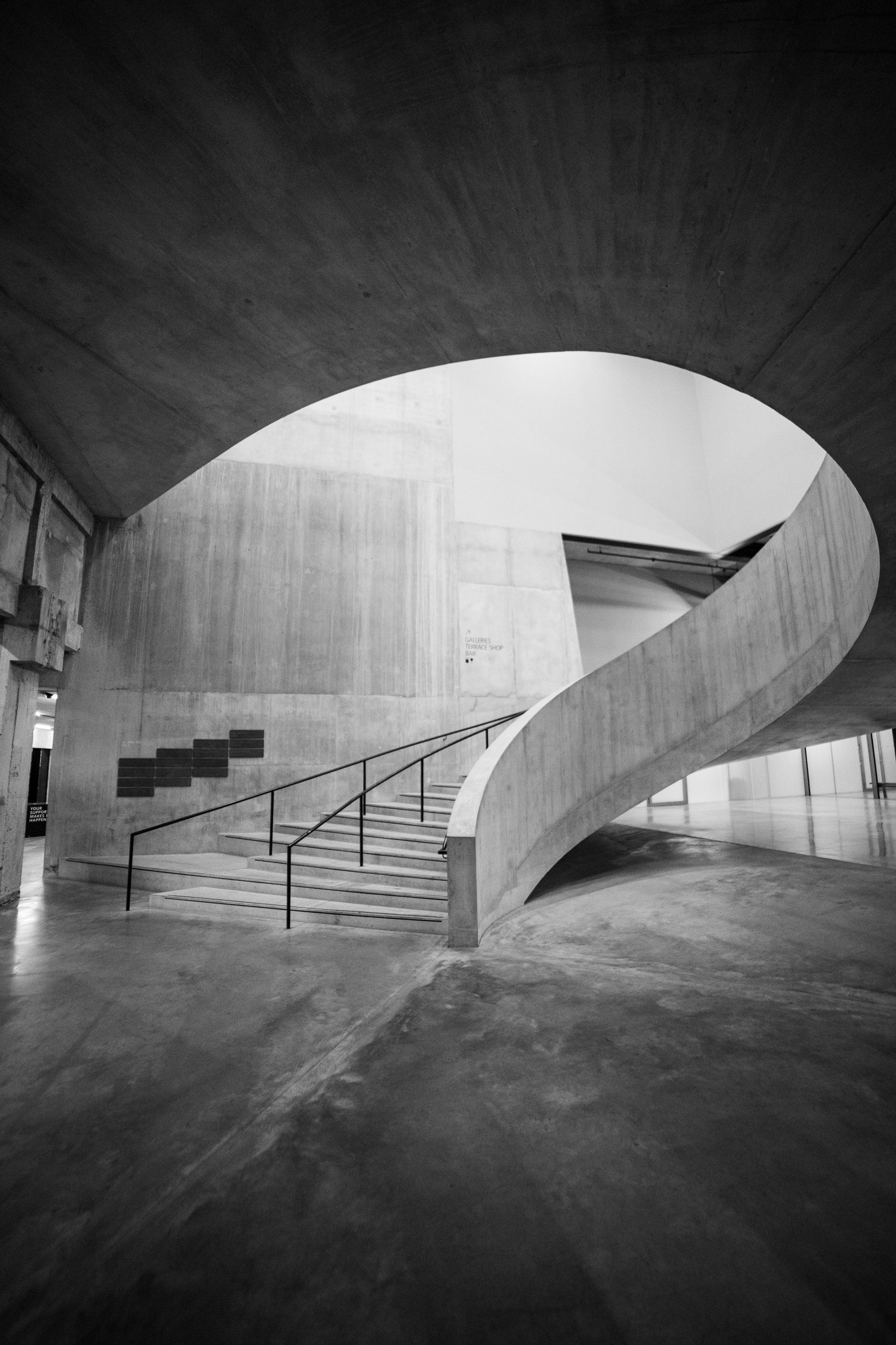 concrete staircase for industrial