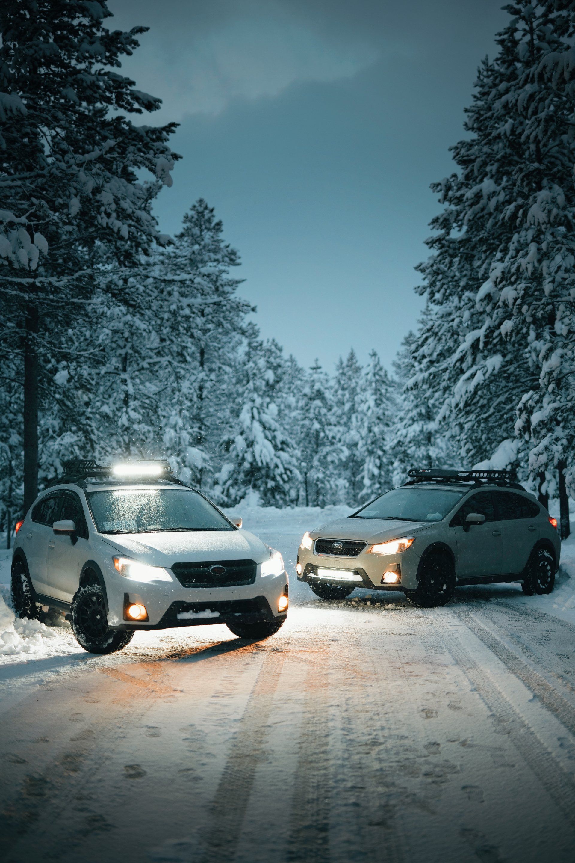 car in snow