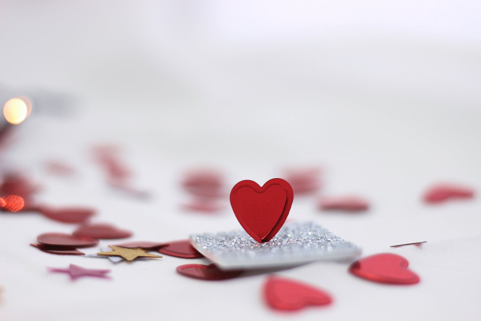 valentine paper hearts