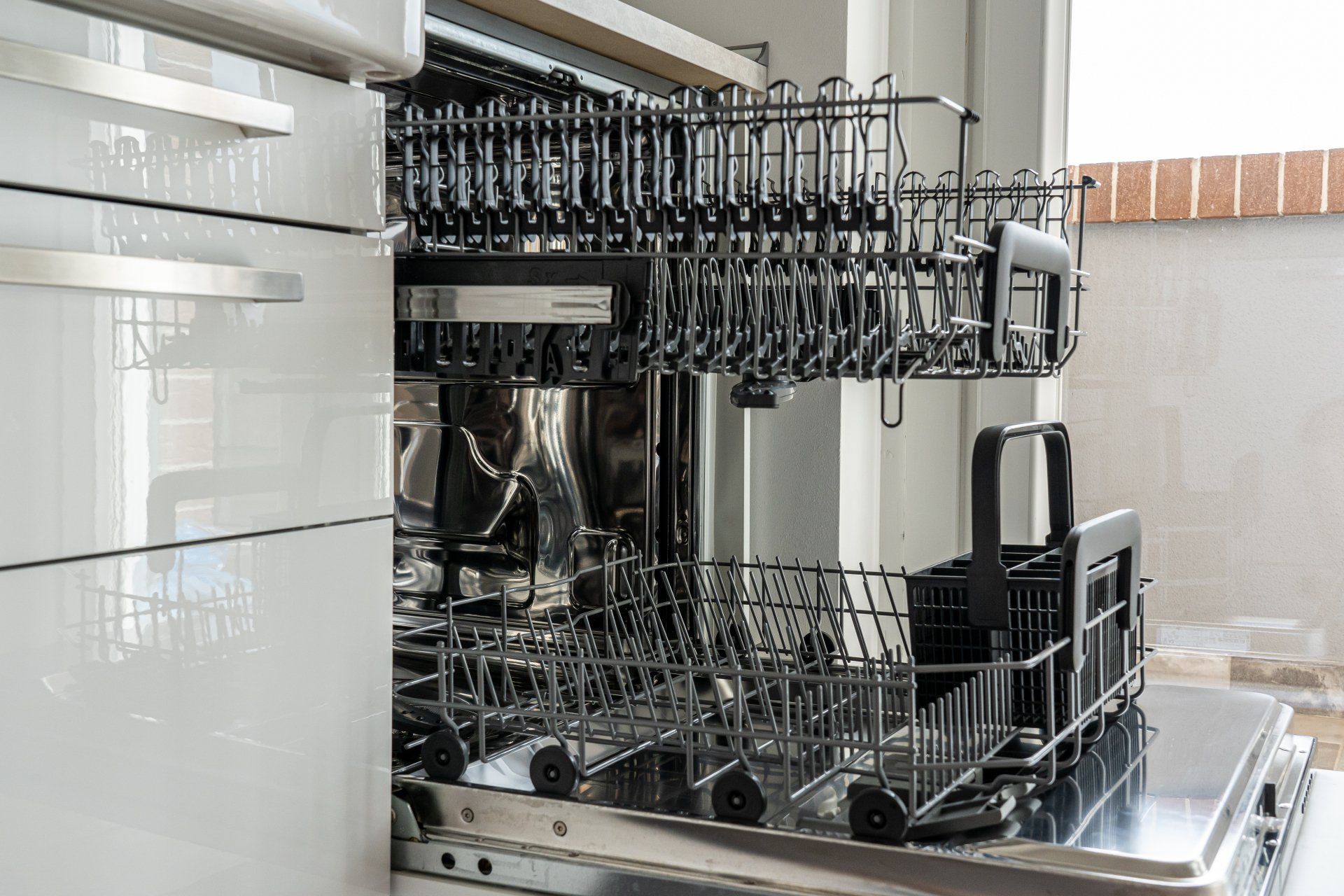 image of open dishwasher