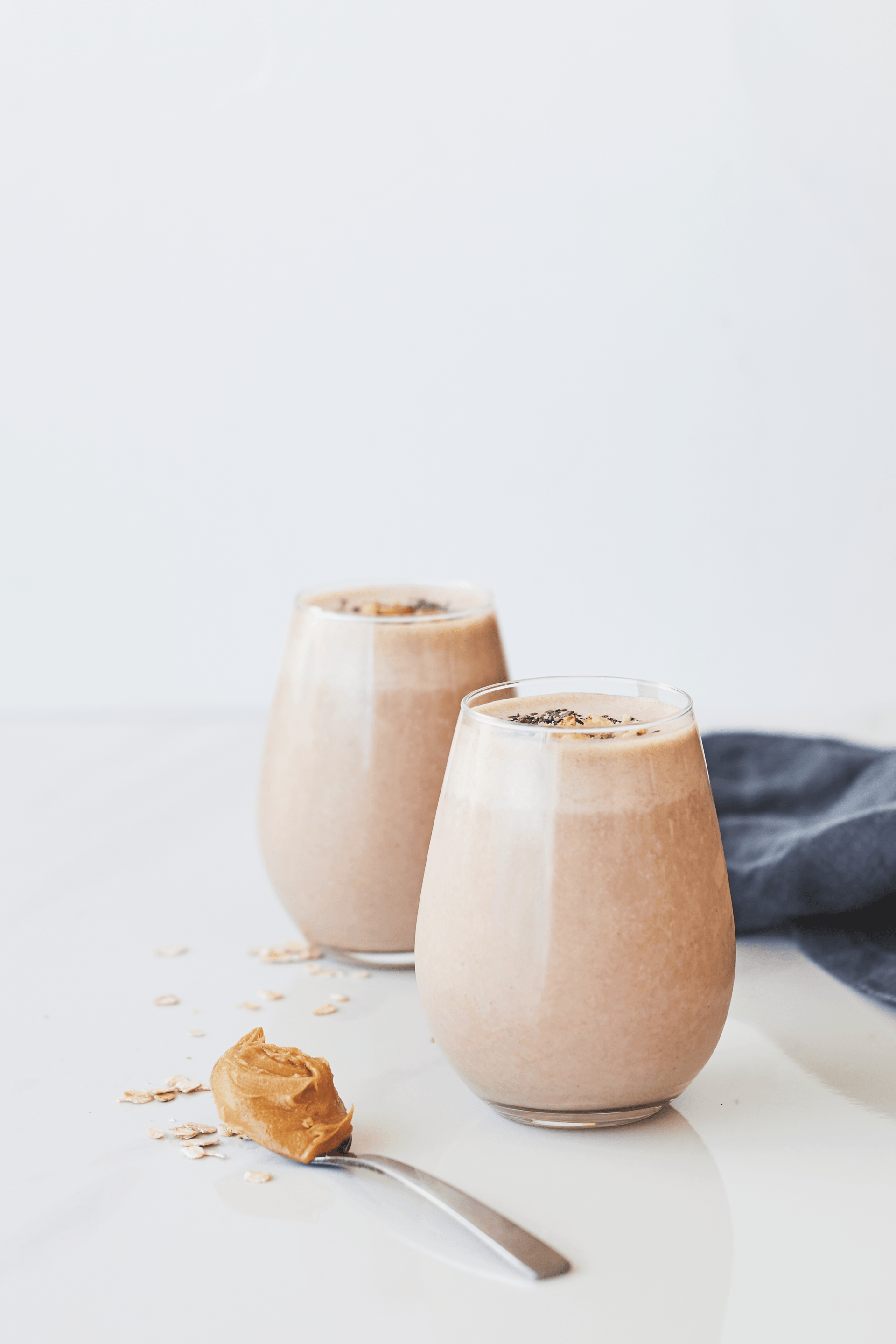 Peanut Butter Banana and chocolate smoothie