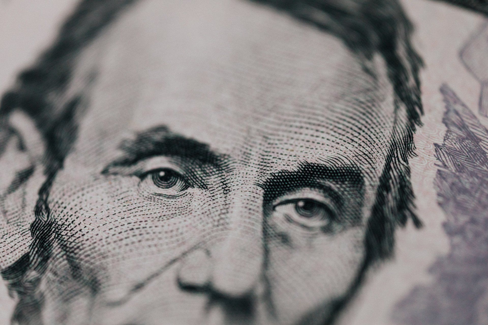 5-dollar bill close up