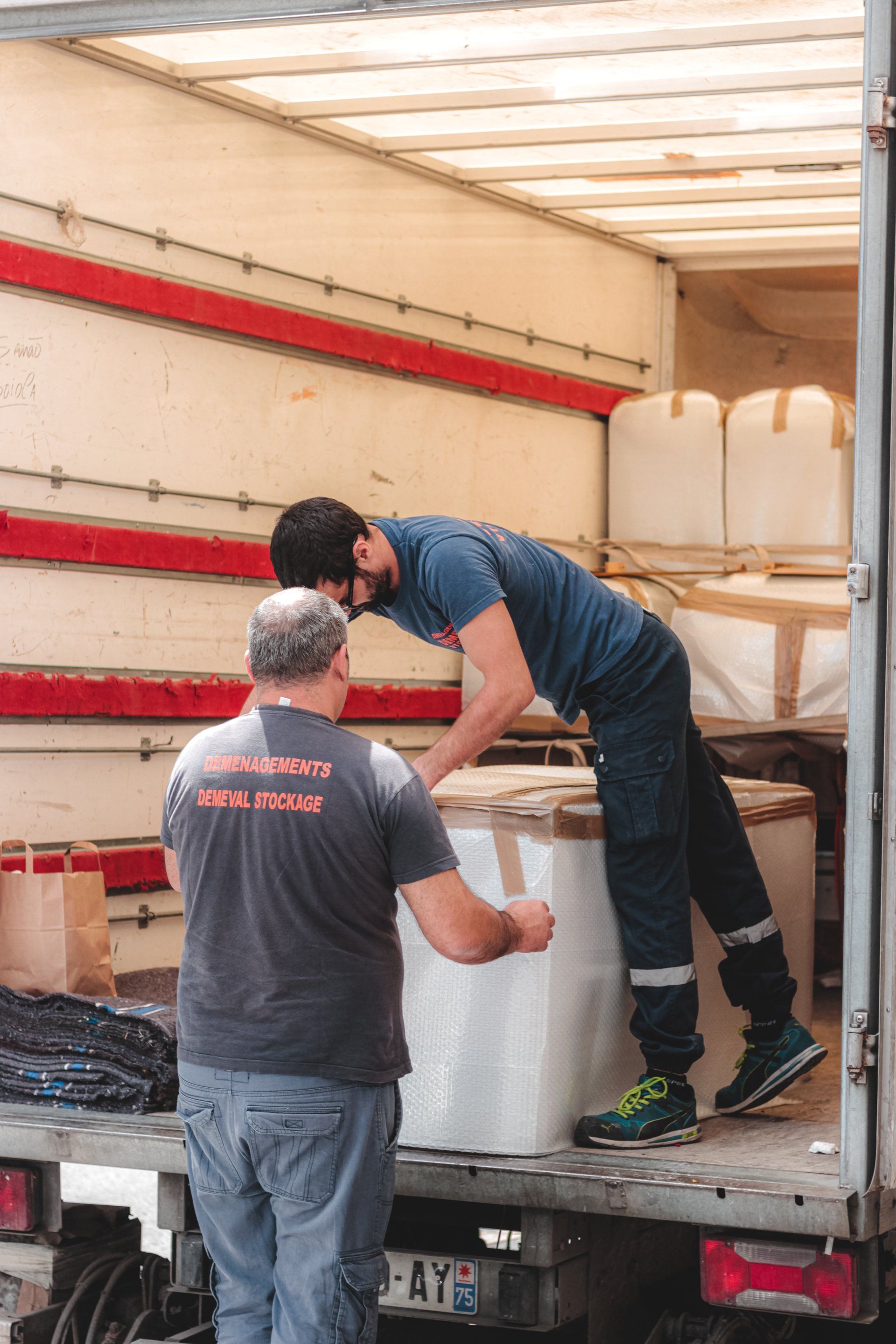 truck being loaded