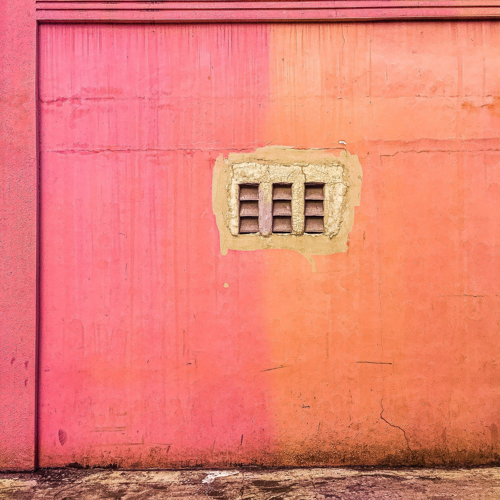 pink and orange exterior house paint