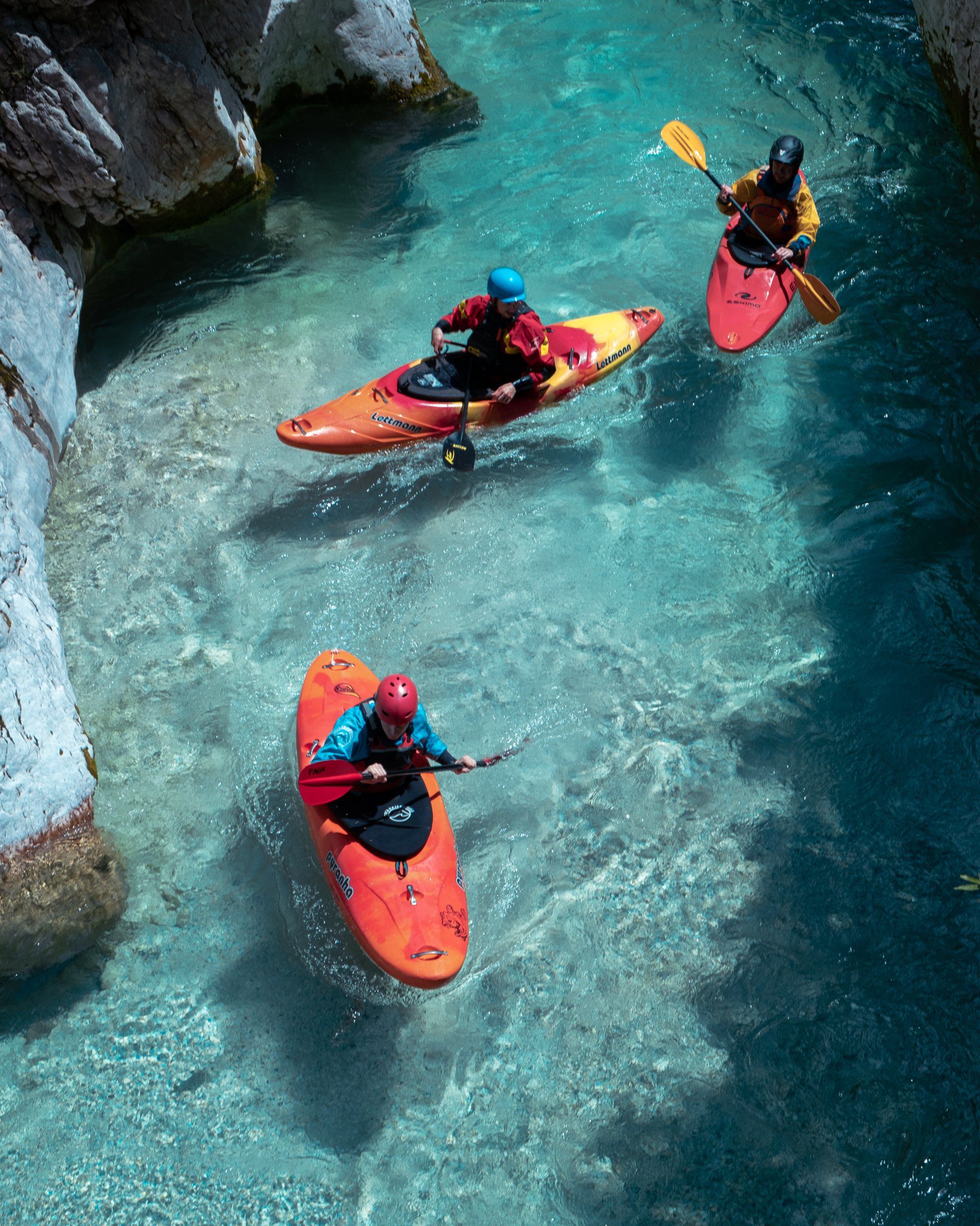 Group of kayakers