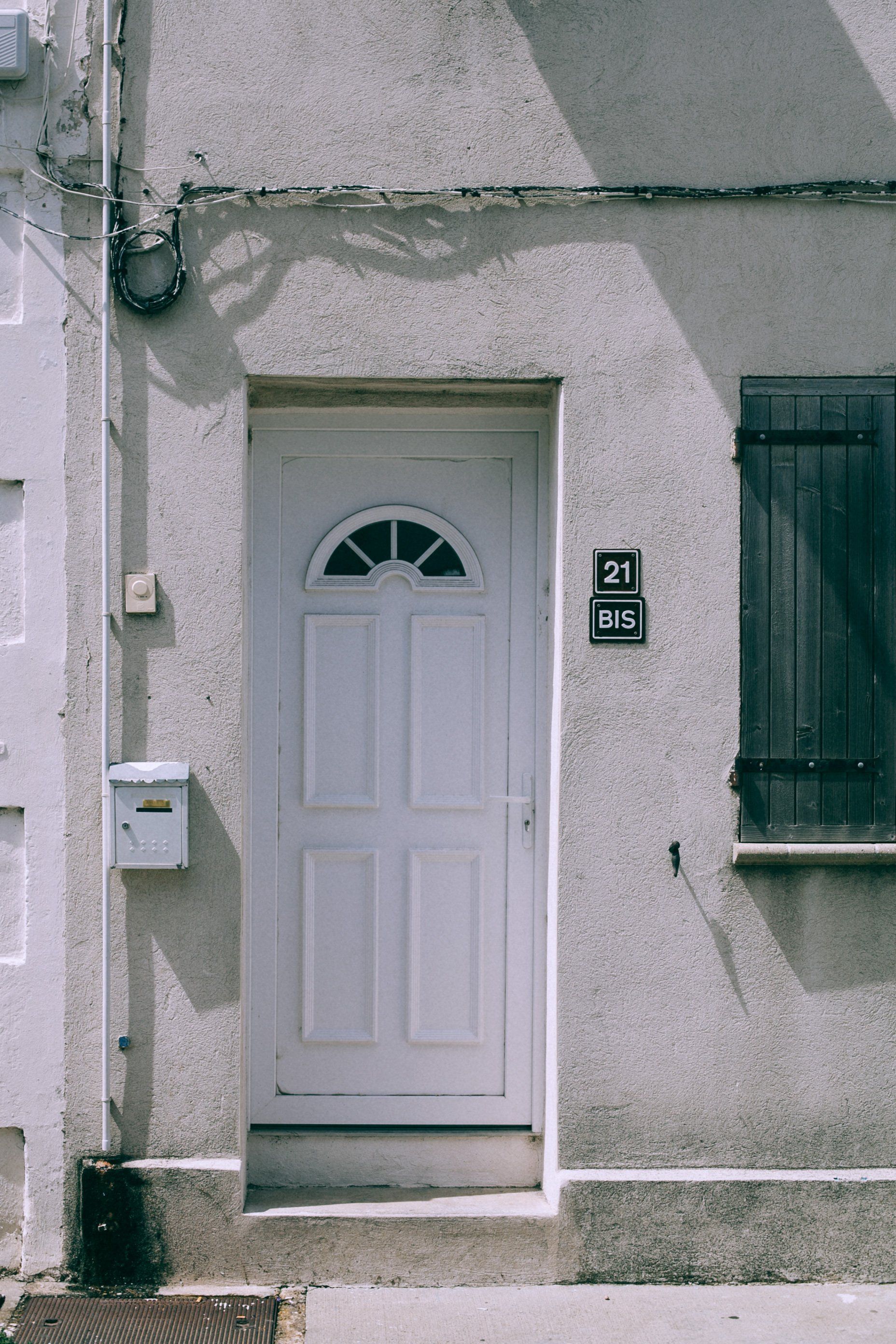 a house exterior made of stucco