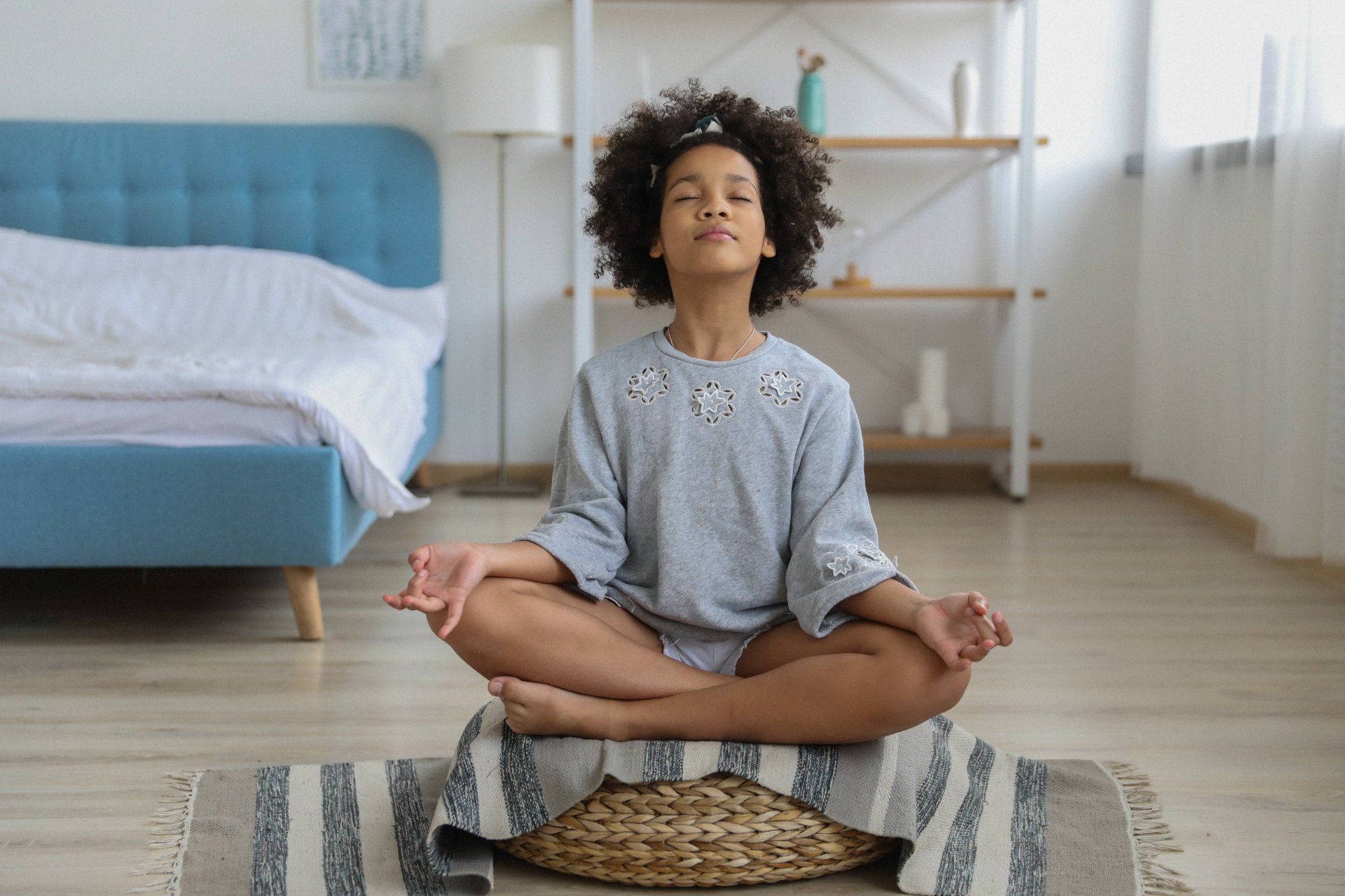 Woman meditating for mindfulness