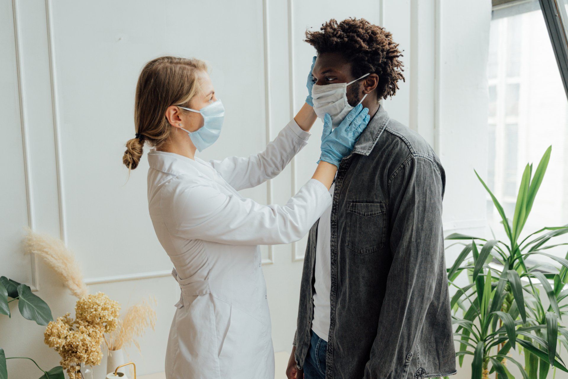 nurse with patient