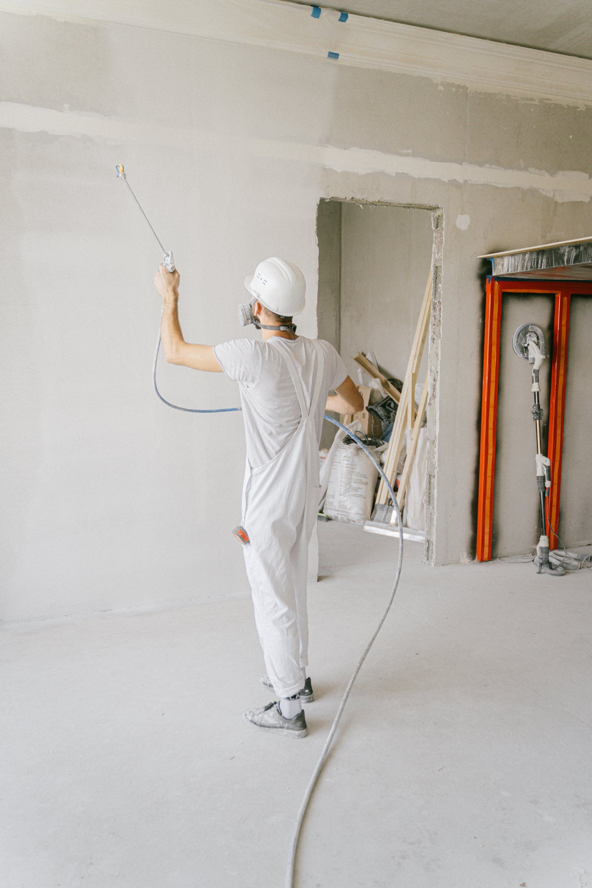 Drywall finishing includes taping, mudding, sanding and texturing