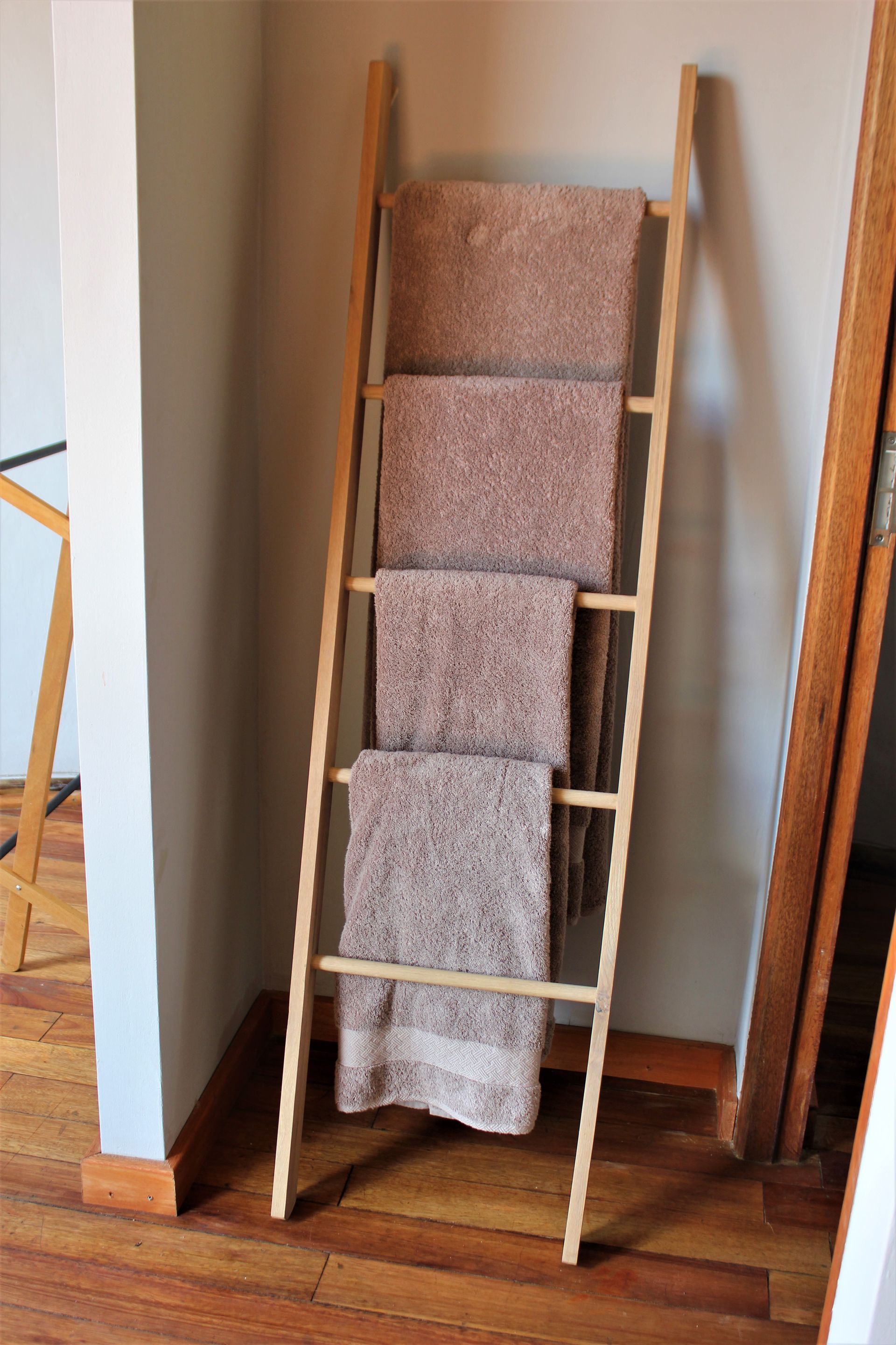 towel on a rack