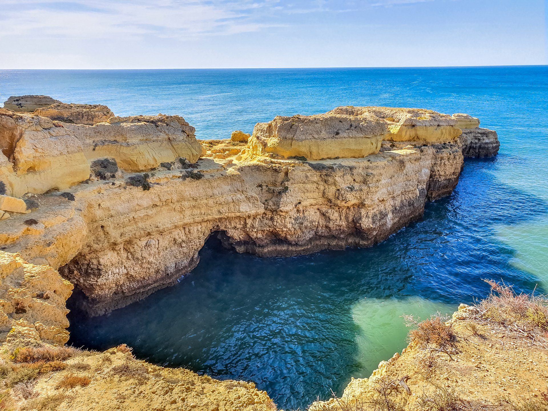 Beautiful View of São Rafael, Praia da Coelho Beach, Sesmarias, Albufeira, Faro, in the Algarve, Portugal - The Algarve Holidays Barter's Travelnet