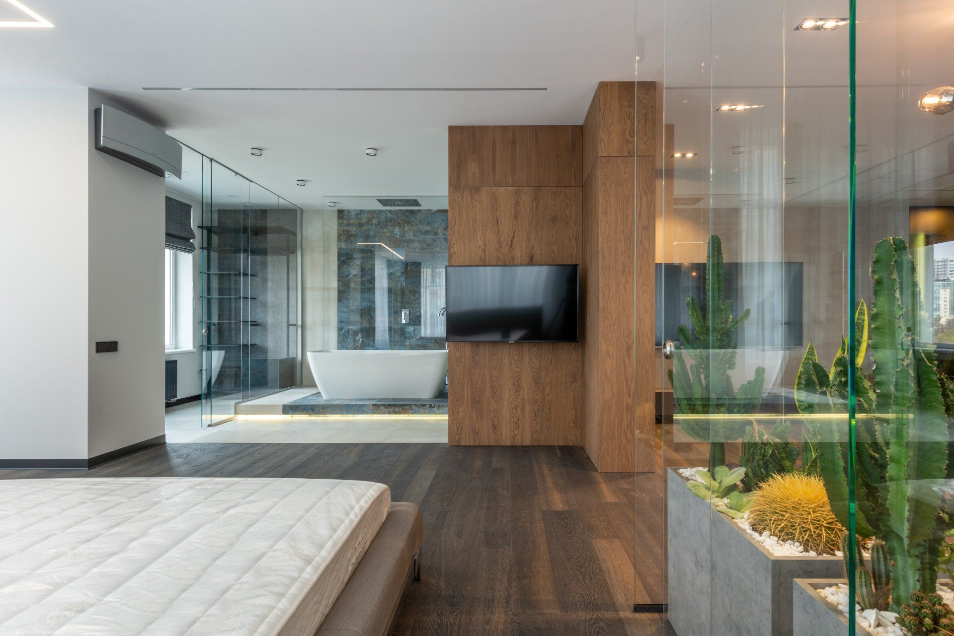 Recently renovated master bathroom