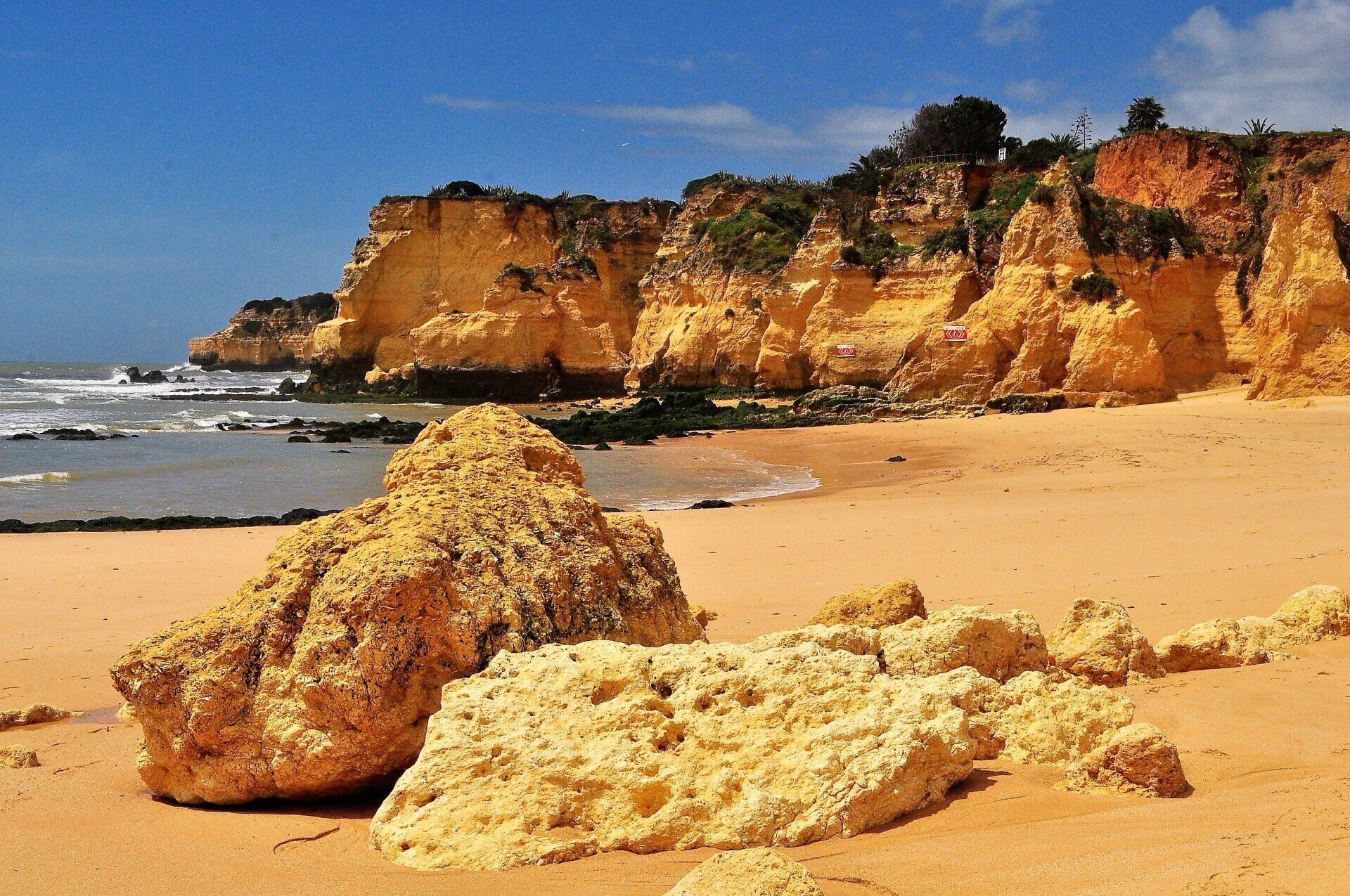 A coast in Algarve, Portugal.