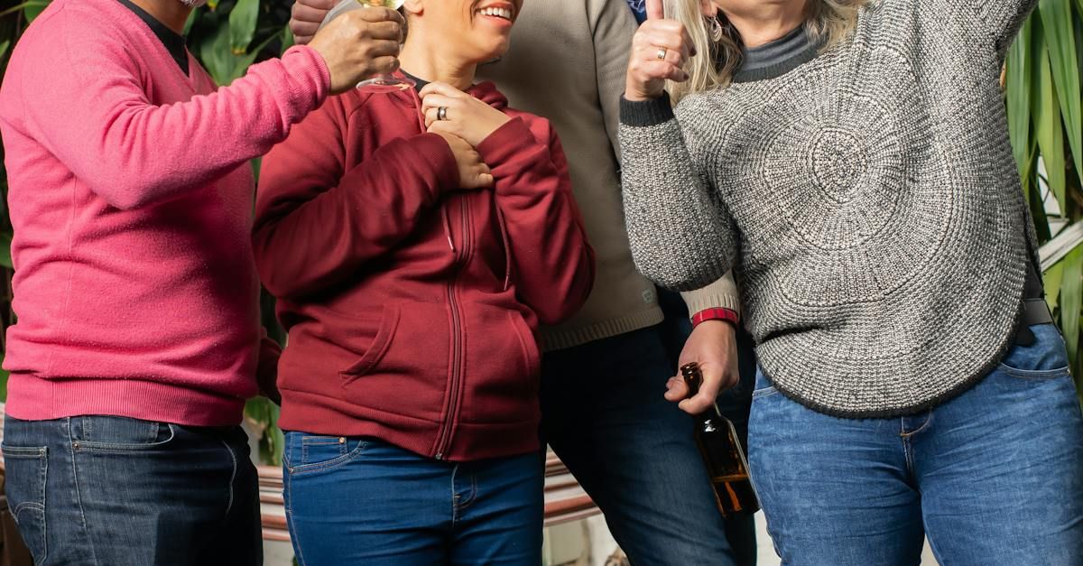 A group of people are standing next to each other.