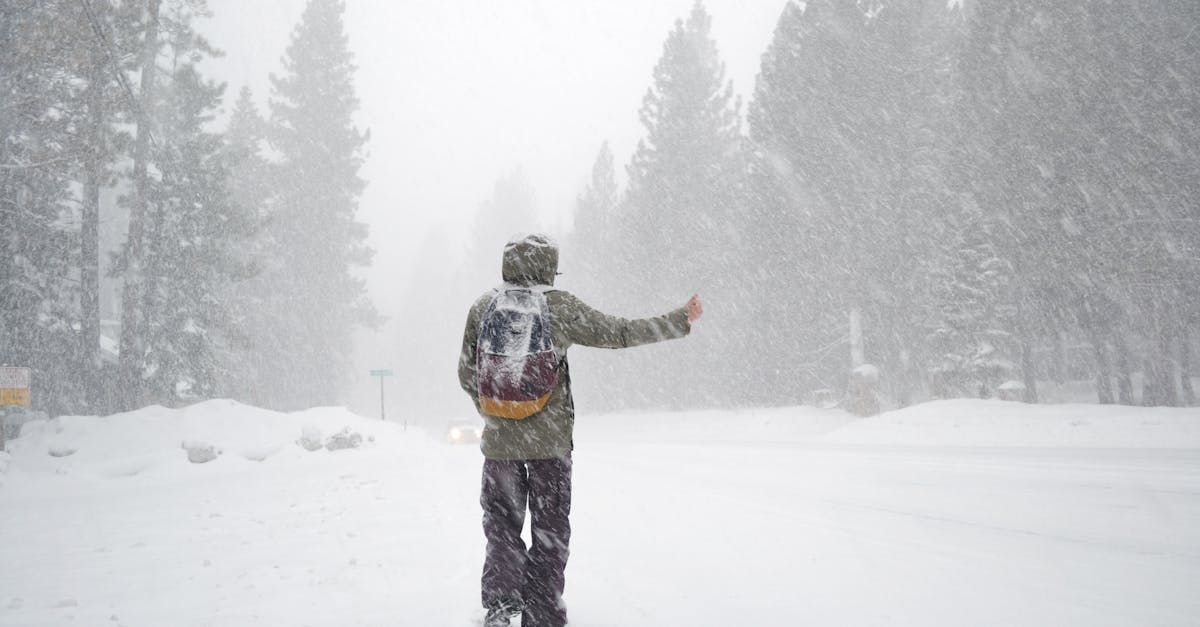 Chalet Escapade A man with a backpack is standing in the snow.
