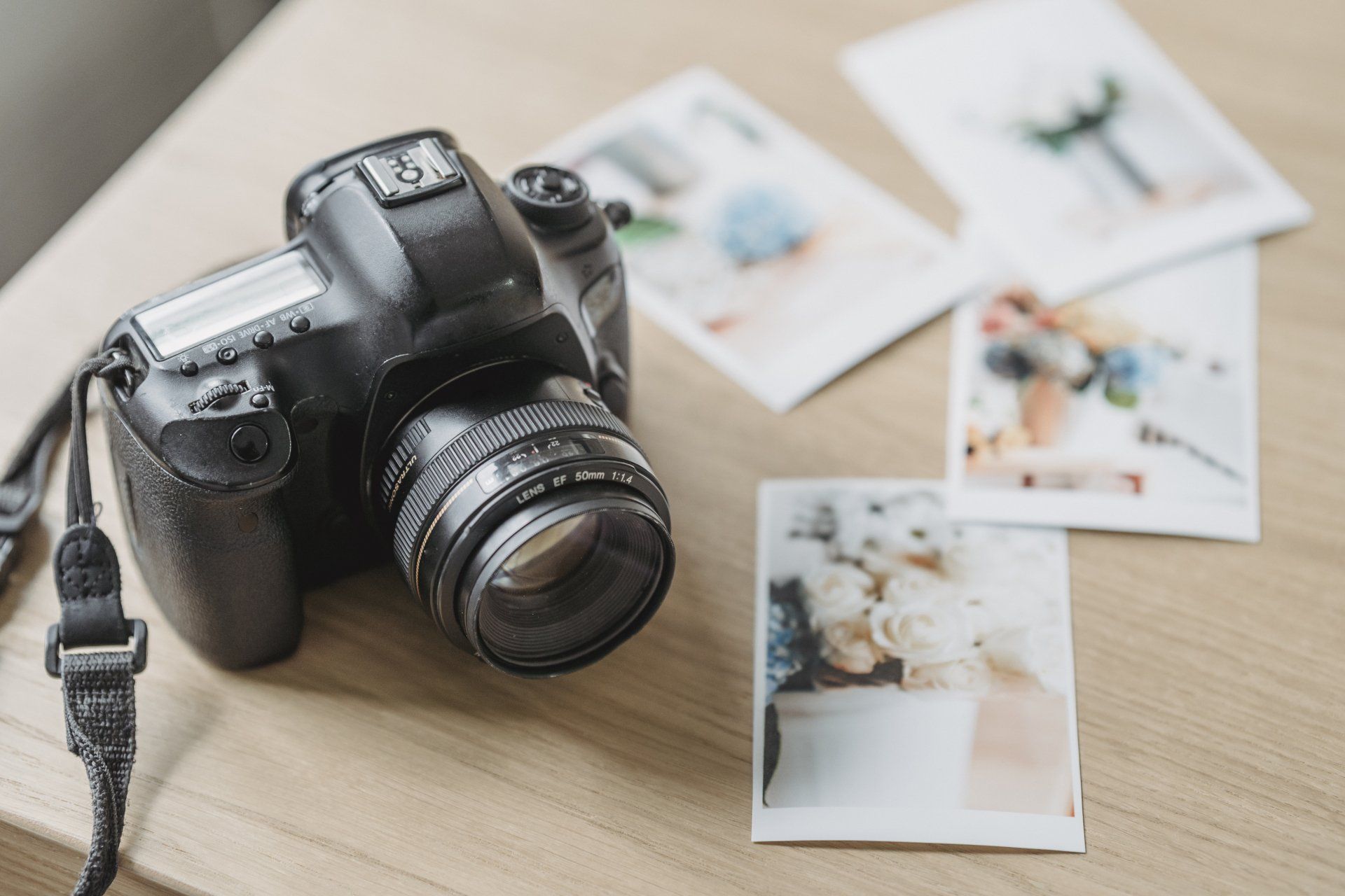 Camera with Photo Prints