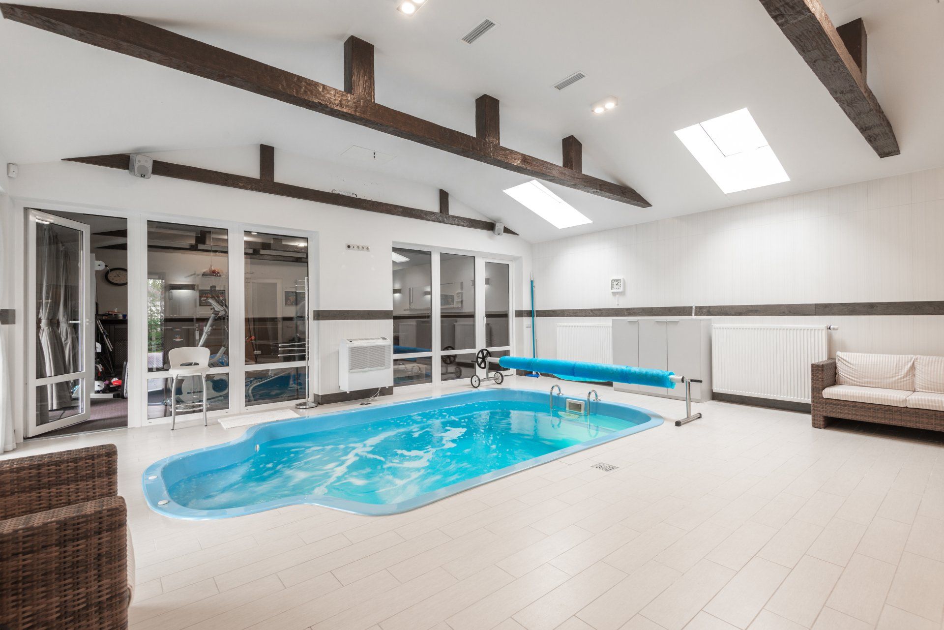 a bathroom under construction with tiles on the floor