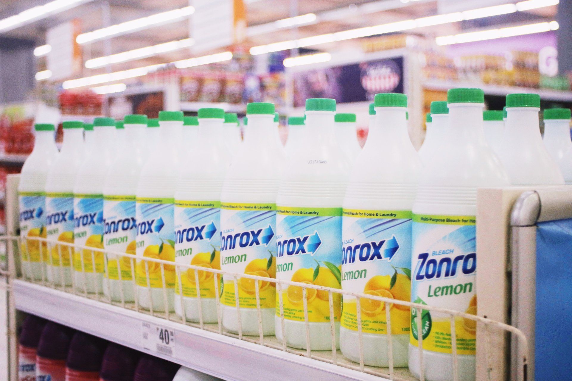 Household bleach you can buy in supermarkets