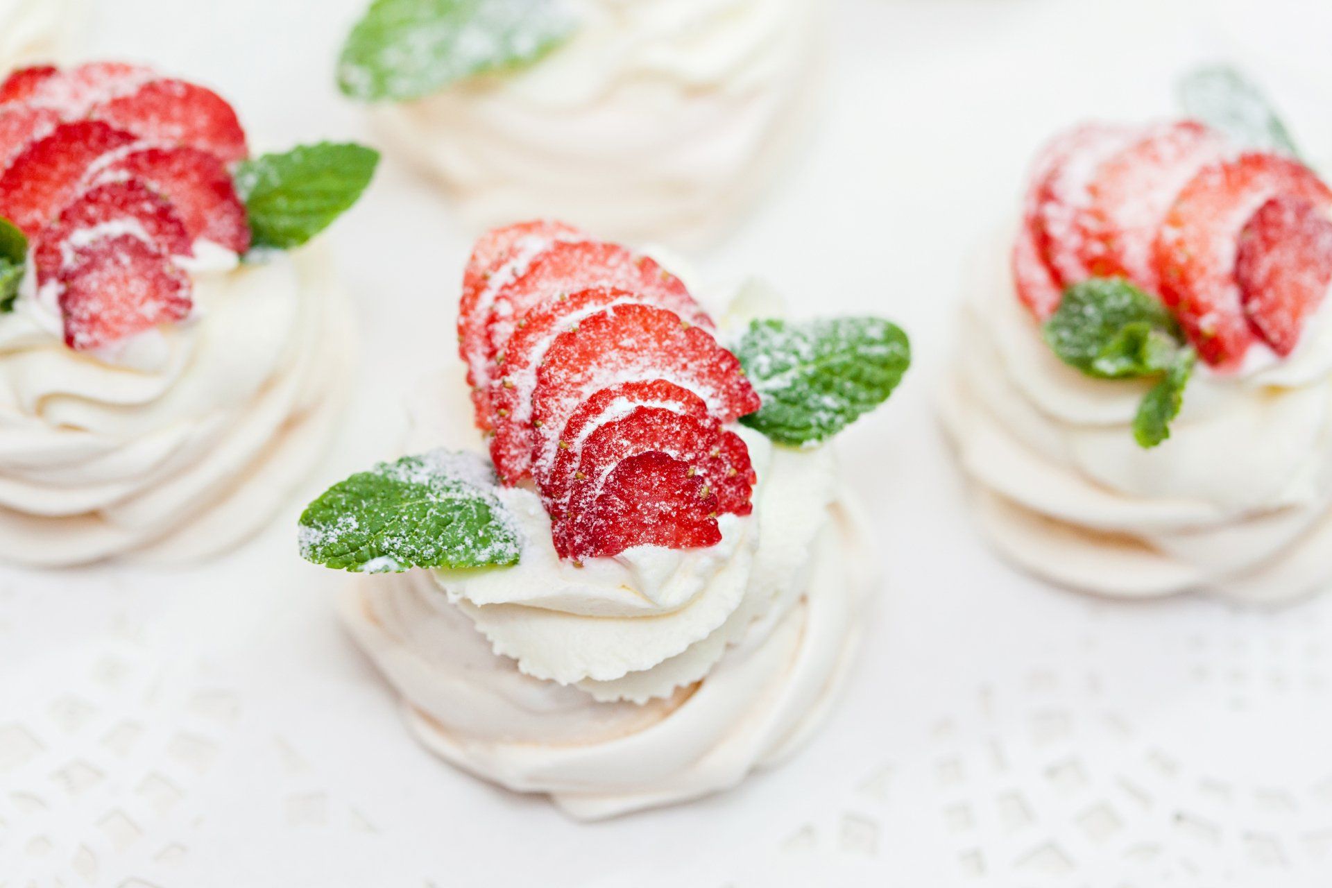 sweet food strawberry with whip cream