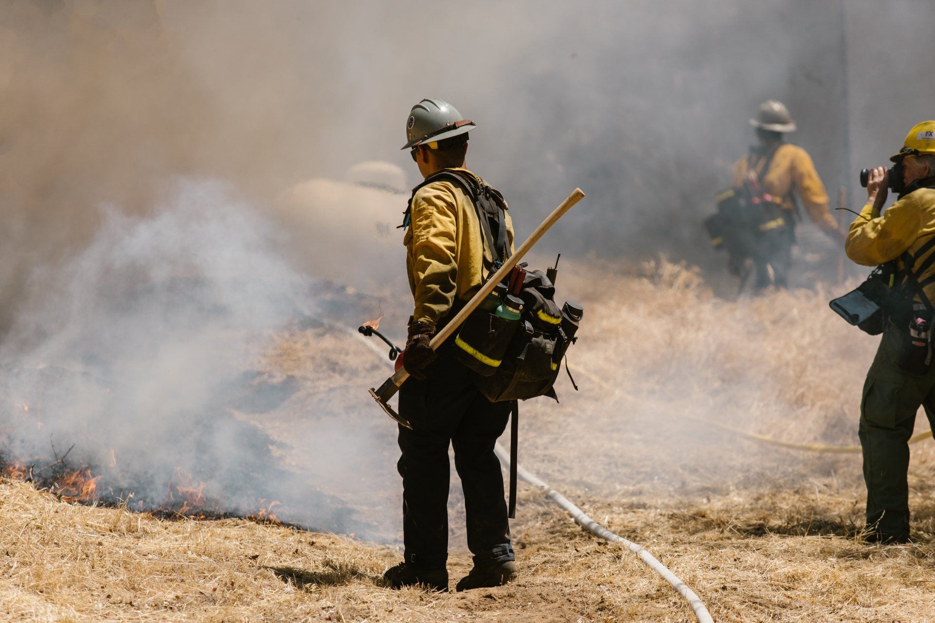 wildland firefighters set fires