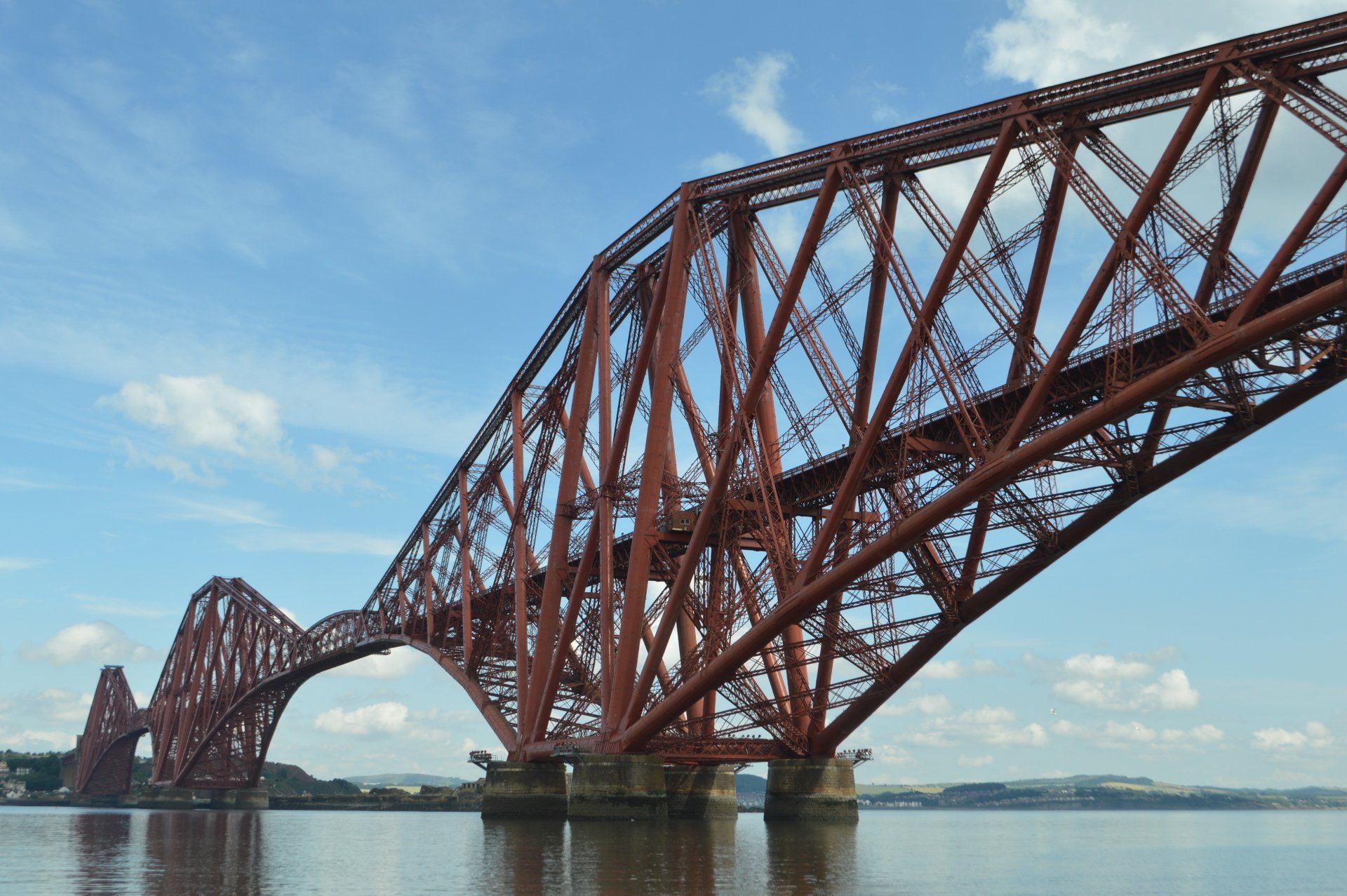 Edinburgh Forth Rail Bridge Painting Contractors hard at work