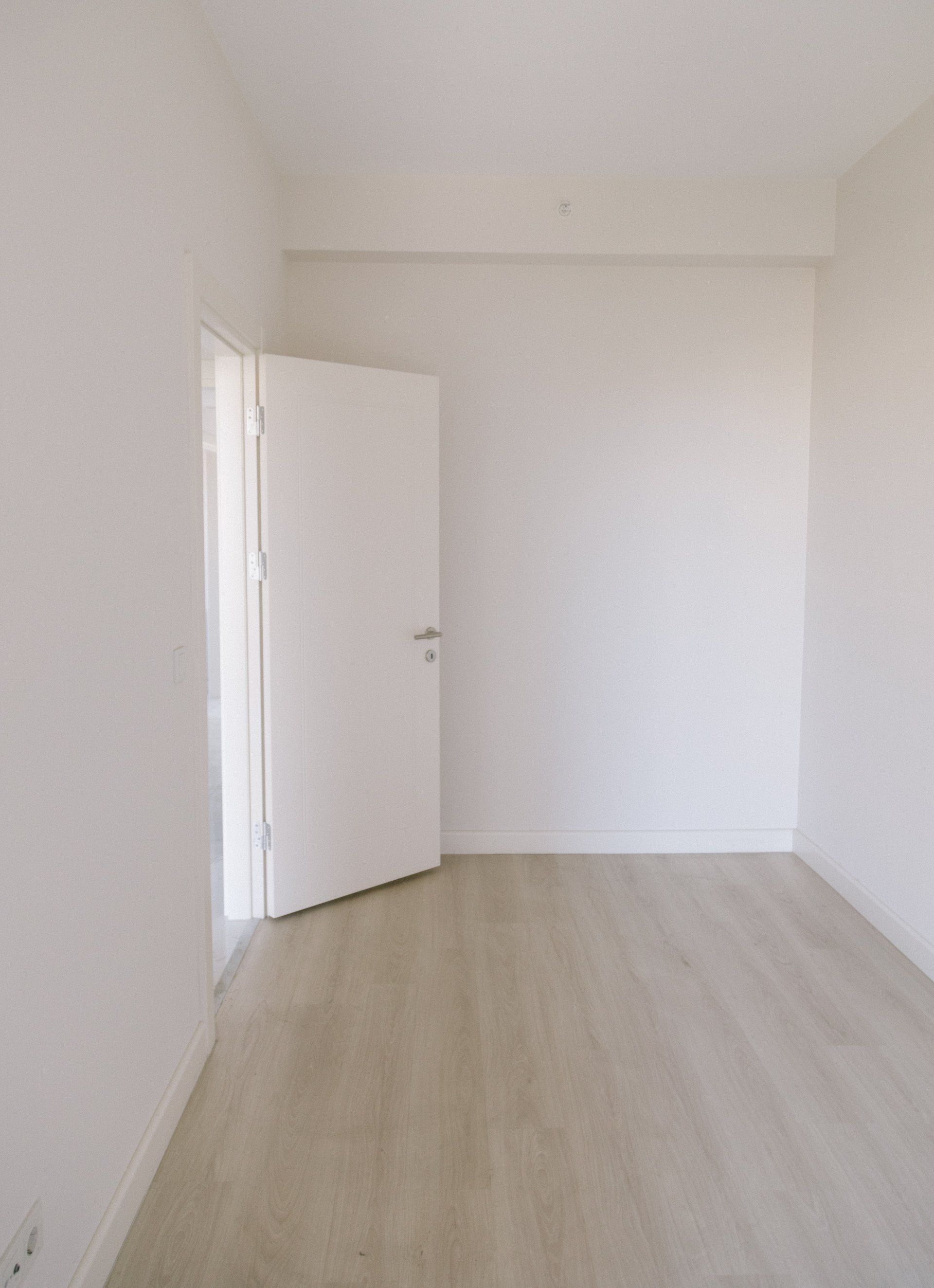 A picture of an empty room painted in white