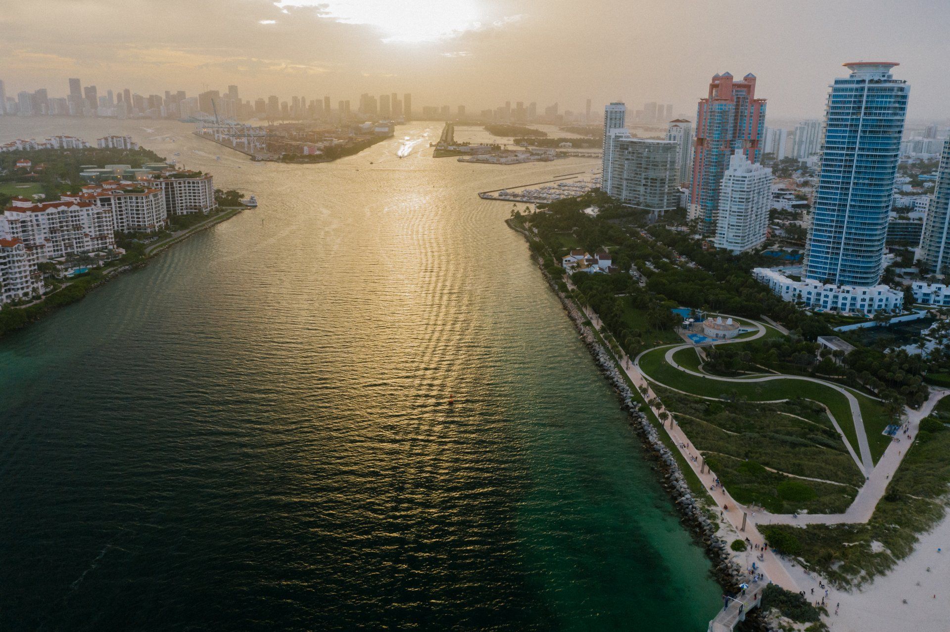 Miami Beach during Sunset