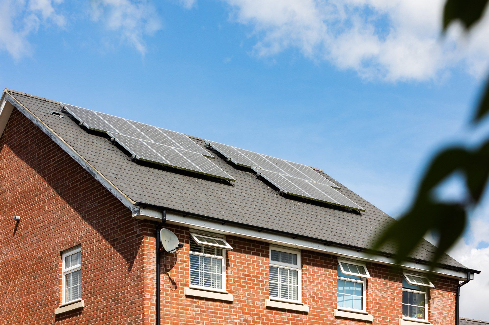 solar panel on the roof