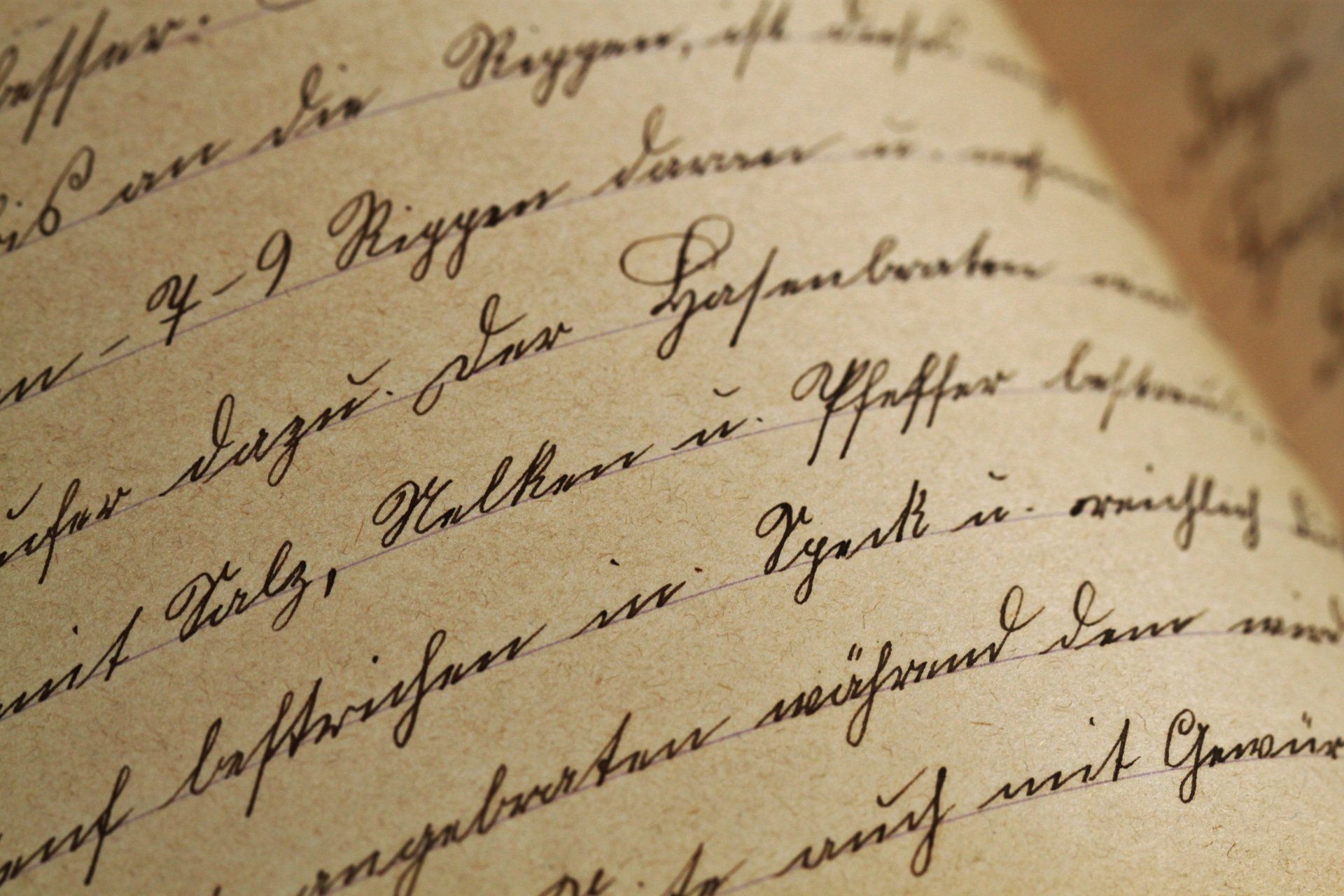 Unreadable handwriting on a manuscript