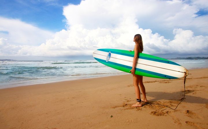 surfer at beach
