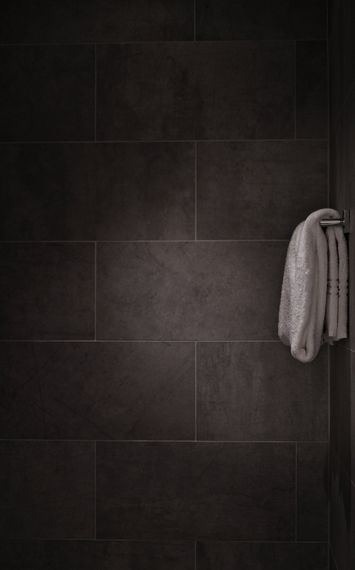 tiled bathroom with shower cabin