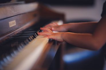 A child playing the piano