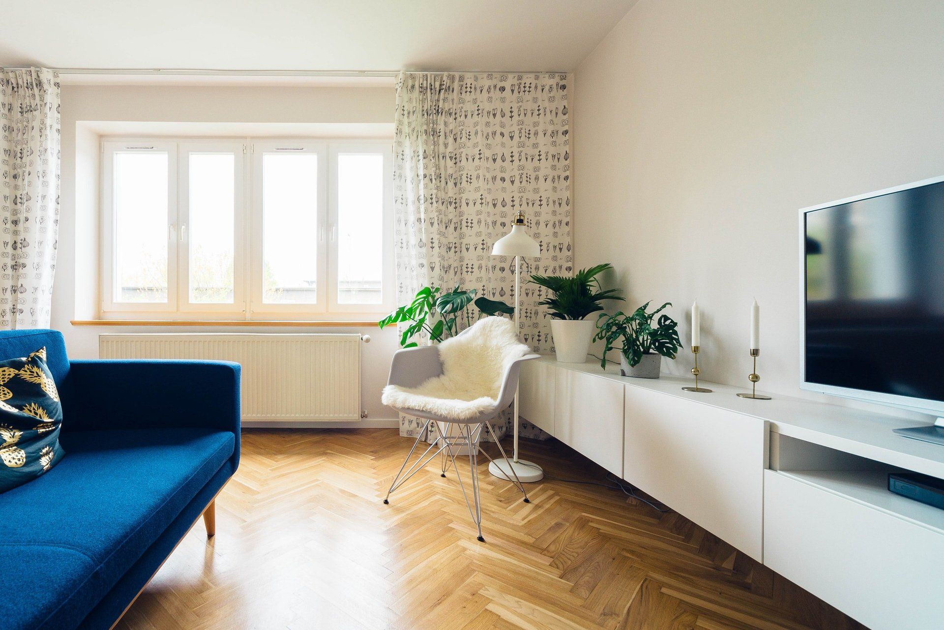 Decorated apartment space