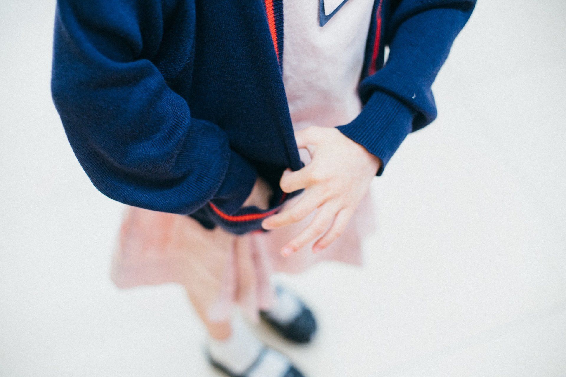 School uniform on child