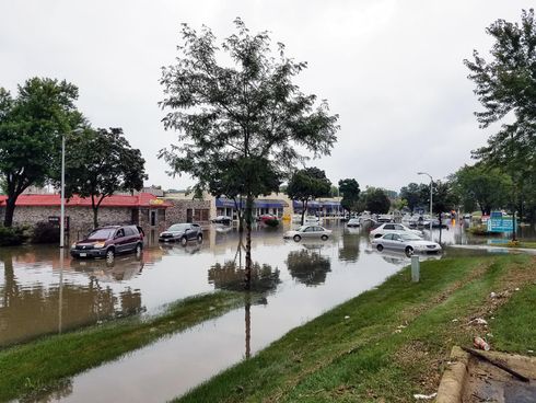 strip mall flooding