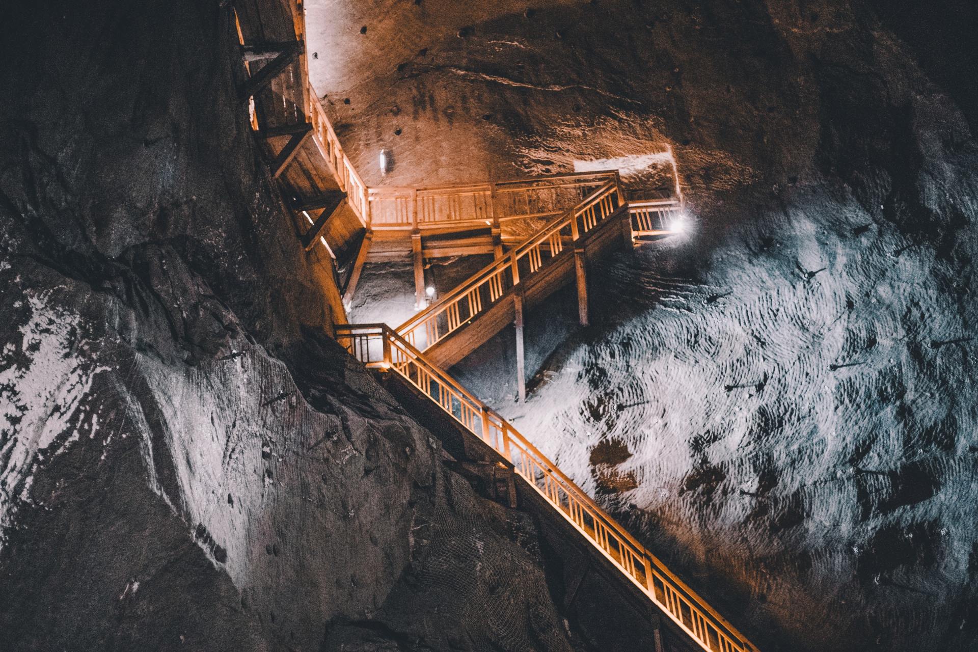 Image of the inside of a mine
