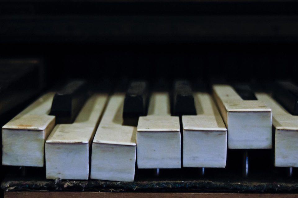 Piano Keyboard in Disrepair