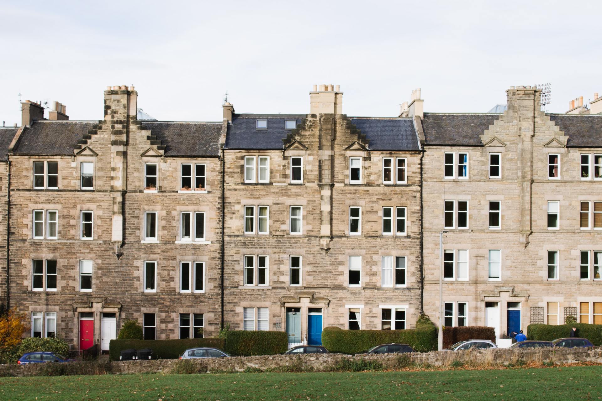 terraced houses in England