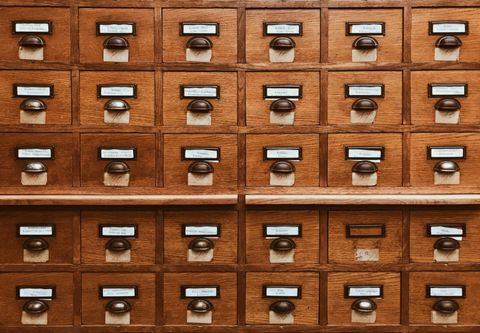 WSI Digital Marketing in Colorado image of card catalog relating to database of customer contacts