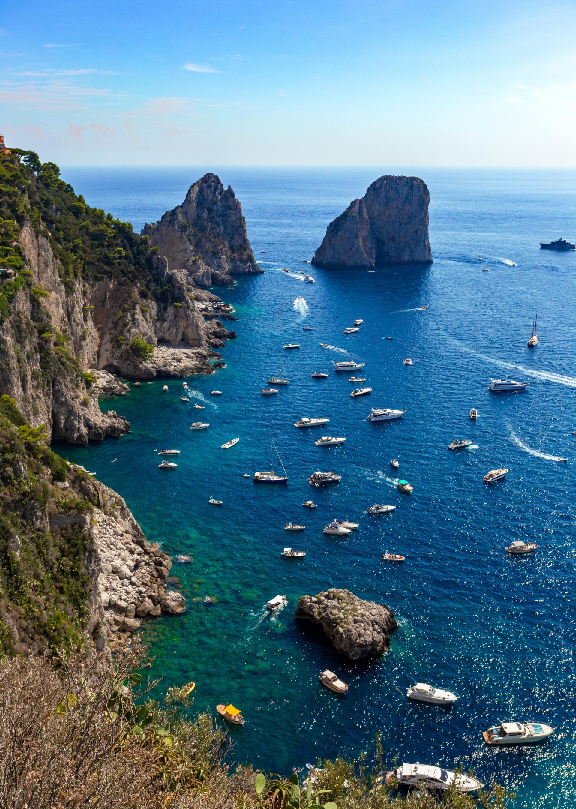 Capri island faraglioni rocks