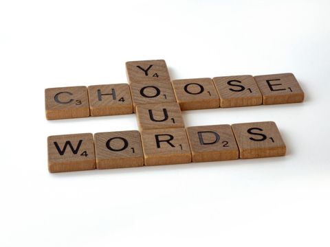 Scrabble graphic spelling Choose Your Words about keyword research