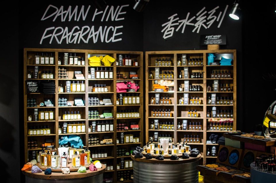 Customers can browse the lush perfume library designed to spark conversation and interaction among in-store shoppers