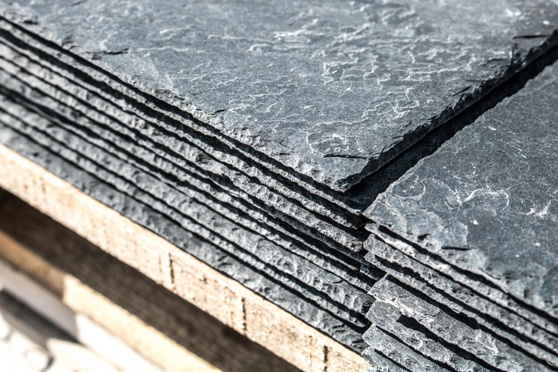 Close up image of slate roof