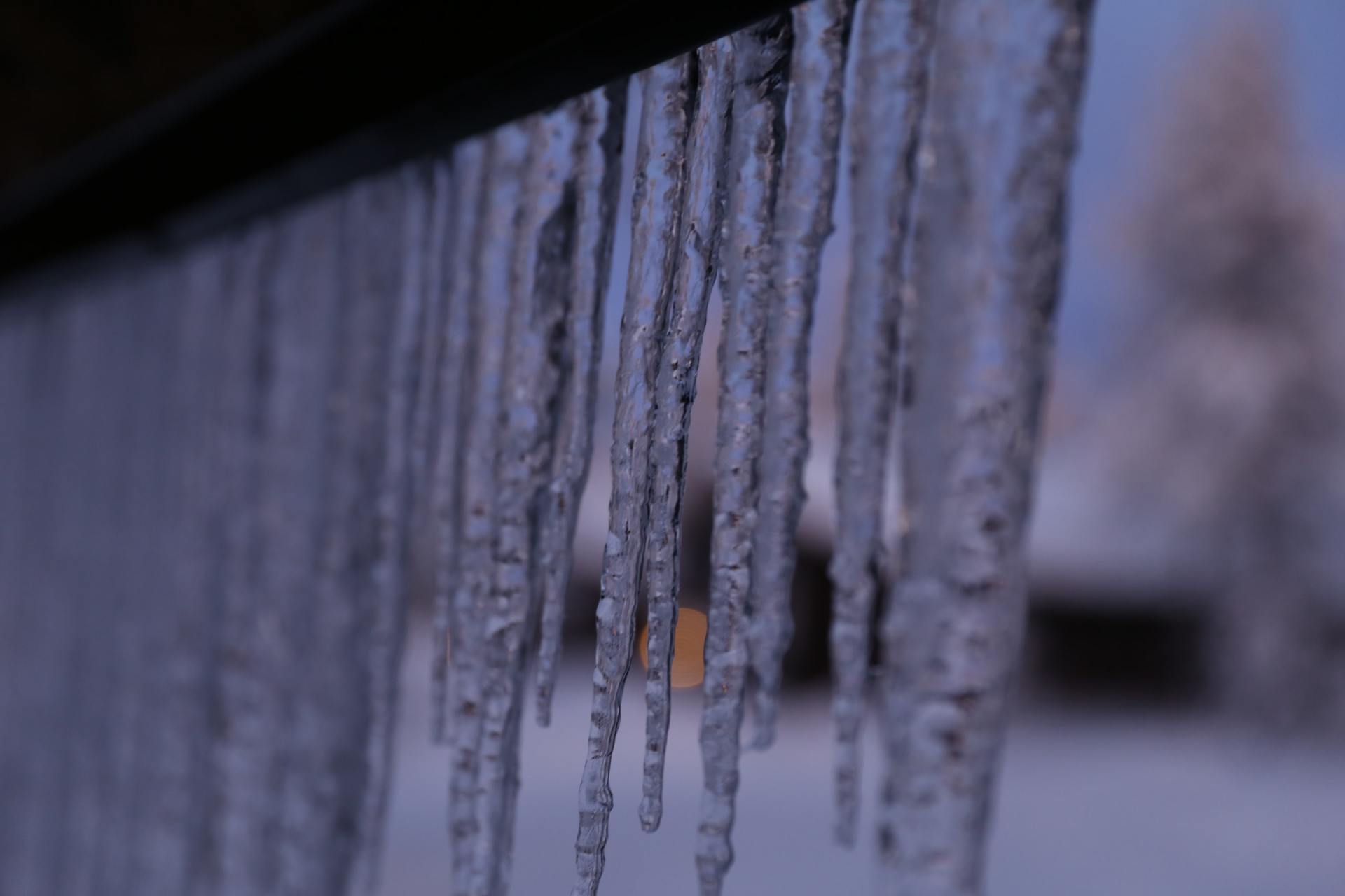 Icicles Hanging Off Gutters