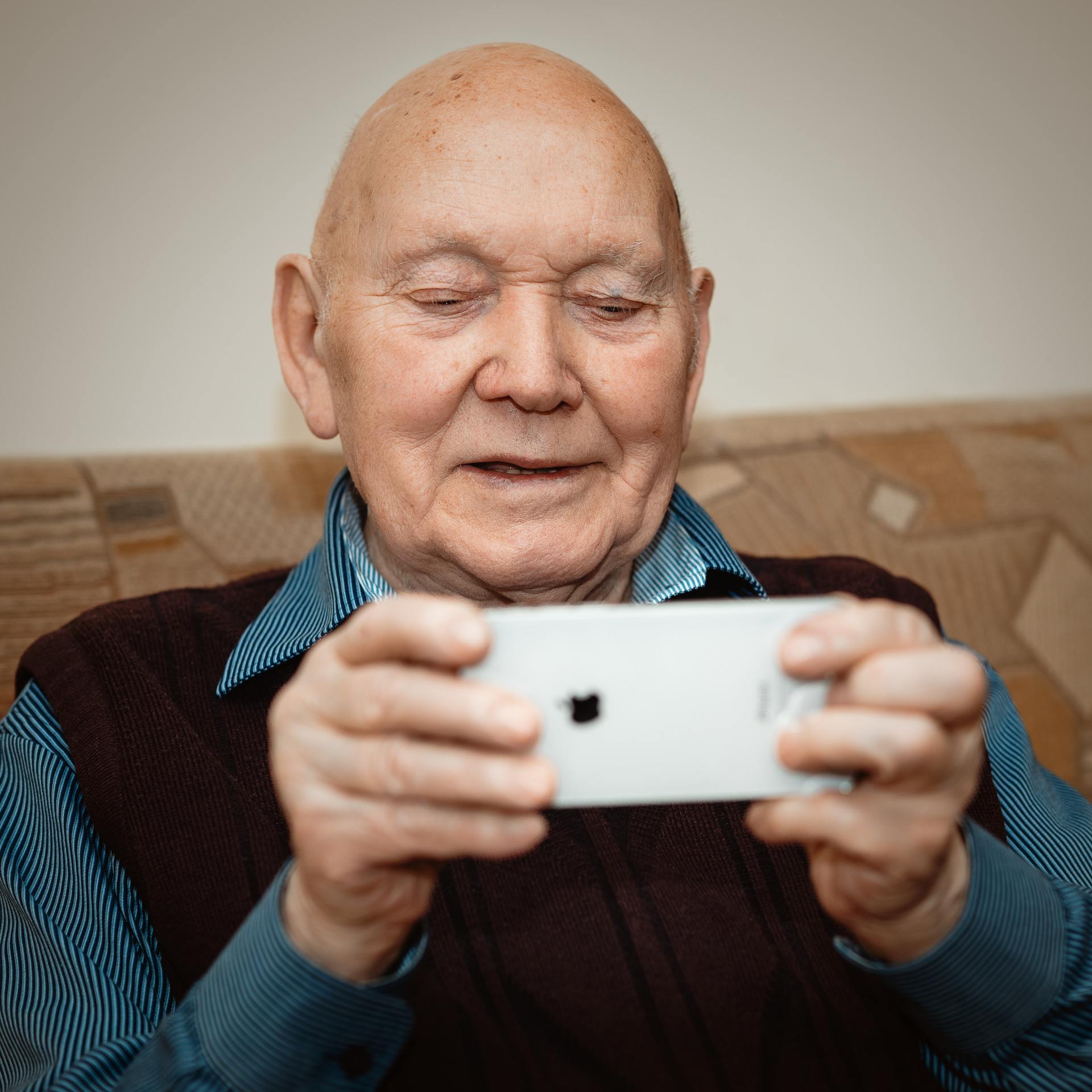Senior Man with Cellphone